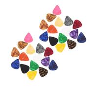 WOONEKY 30pcs Decorative Guitar Picks Comfortable Folk Guitar Plectrums for Acoustic Ukulele Unique Designs Durable Texture Smooth Feel