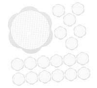 WOONEKY 30pcs Disposable Mesh Drain Hair Catcher Stickers Fine Mesh Sink and Bathtub Strainer with Flower Design Anti-clogging Filter for Kitchen and Bathroom Drains