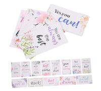 WOONEKY 30pcs Inspirational Encouragement Cards for Students and Employees Colorful English Quote Cards with Positive Affirmations to Motivate and Uplift Daily Dose of Positivity and Hope