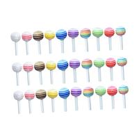 WOONEKY 30pcs Lollipop Toys Mini House Lollipop Models Rainbow Lollies for Boys and Girls Decorative Props