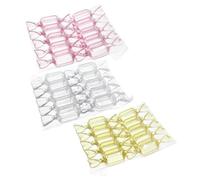 WOONEKY 30pcs Mini Candy Boxes Set, Small Candy-Shaped Containers in, Pink, Yellow, Party Favor Packaging for Wedding, Banquet, and Event Treats