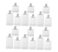 WOONEKY 30pcs Refillable Toiletries Pouches Travel Empty Squeeze Bags for Lotion Shampoo and Shower Gel Leakproof Design with Elegant Transparent Matte Finish