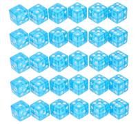 WOONEKY 30Pcs Sky Acrylic Dice with Rounded Corners Game Props for Board Games Party Entertainment Accessories Lightweight and Compact Design for Family Gatherings and Bars