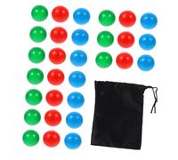 WOONEKY 30pcs Thickened Solid Plastic Balls for Colorful Probability Learning Educational Balls for Playhouses and Indoor Outdoor Fun Random Color