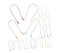 WOONEKY 32 Pcs Hot Roller Clips for Electric Curlers Large Hair Roller Pins U-Shaped Securing Clamps for No Heat Curling for Salon and Home Use