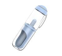 WOONEKY 330ml Pet Tumbler Dog Water Bottle Coconut Shell Filter Portable Bowl for Outdoor Use