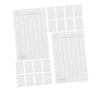 WOONEKY 35pcs Golf Score Keeper Book Coated Score Stat Log Pages for Driving Range Tournaments Practice Sessions Lightweight Durable Easy to Read Golf Stats Tracker for Enhanced Game