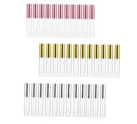 WOONEKY 36pcs Empty Lip Gloss Tubes Refillable DIY Lip Balm Containers with Silver Gold and Electroplated Colors for Travel Daily Use and Homemade