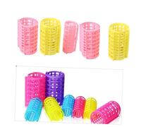 WOONEKY 36pcs Plastic Hair Curlers Jumbo Spiral Rollers for Women Creative Self-holding Styling Tools Safe for Hair Types Large Medium Small Random Style