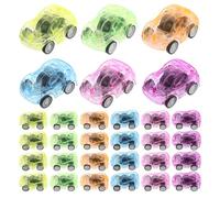 WOONEKY 36Pcs Pull Back Car Mini Candy Color Cars for Early Learning Engaging Educational for Boys and Random