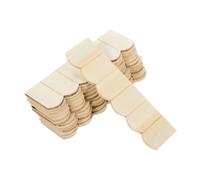 WOONEKY 36pcs Wooden Dollhouse Roof Tiles Miniature DIY Fake Roof Bricks for Doll House Furniture Model Building Easy to Install