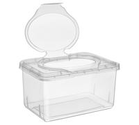 WOONEKY 3pcs Baby Wipes Storage Box Set with Lid, Lightweight Polypropylene Wipes Container, Ergonomic Design for Bathroom and Living Room Use, Dustproof and Portable Wet Tissue Dispenser
