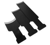 WOONEKY 3PCS Balayage Highlighting Board Professional Hair Dye Paddle Comb for Salon Use Plastic Hair Coloring Tool Portable
