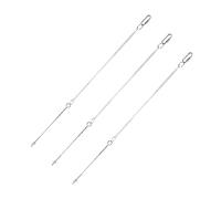 WOONEKY 3Pcs Bird Parrot Food Holder Fruit Veggie Skewer with Hanging Chain for Cage for Healthy Feeding Entertainment Stimulates Foraging Behavior