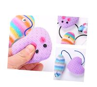 WOONEKY 3Pcs Colorful Cat Mouse Interactive Funny Fish Design for Engaging Play Safe and Teaser Random Styles to Keep Your Cat Entertained
