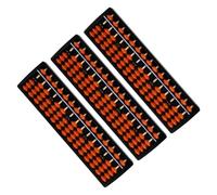 WOONEKY 3pcs Column Chinese Abacus for Adults Math Learning Tool for Mental Calculation Arithmetic Agility Finger Counting School and Home Use