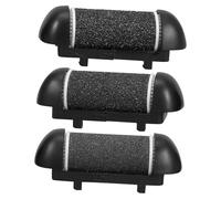 WOONEKY 3pcs Extra Coarse Replacement Roller Heads for Electric Callus Remover Foot File Roller Pedicure Supplies Grit Material Precise Hard Skin Grinder Feet Care