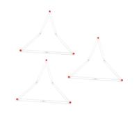 WOONEKY 3pcs Funny Polygonal Stitching Strips for Math Engaging Geometry Experiment Tools Safe Flexible Educational Equipment for Middle and Primary School Students