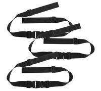 WOONEKY 3pcs High Chair Strap, Safety Harness, Adjustable Polyester Black 1.2m for High Chair and Pushchair, Travel and Home Use, Newborn