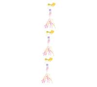 WOONEKY 3pcs Interactive Cat Swing Teaser Toy Elastic Hanging Plaything for Cats Fun Exercise Engaging Pet Plaything for Indoor Use