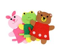 WOONEKY 3pcs Kids Shower Sponge Set Baby Shower Scrubber Exfoliating Bath Gloves Cartoon Animal Embroidery for Toddlers Bath Time