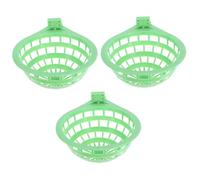 WOONEKY 3Pcs Large Plastic Pigeon Nesting Bowls Durable Breathable Bird Breeding Hatching Bowls for Quail Doves Egg Incubation and Protection Easy to Install for Pet Bird Cages