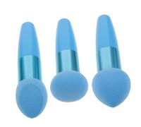 WOONEKY 3Pcs Makeup Brush Pens Portable Multi Purpose Makeup Sponges for Foundation and Blush Cosmetic Accessories for Fashion Enthusiasts