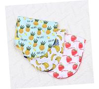 WOONEKY 3pcs Pet Dog Vests Mesh Waistcoat Fruit Style for Dogs Comfortable and Stylish Outdoor Clothing for Puppies Includes Banana Pineapple and Strawberry Designs s