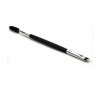 WOONEKY 3pcs Professional Eyebrow Brush Eyelash Brush Dual-ended Wooden Handle Lightweight Convenient to Hold for Women and Girls Black