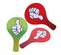 WOONEKY 3pcs Reusable Classroom Voting Paddles PVC Thumbs Up Down Hand Signals for Student Feedback Teacher Assessment Game Activities