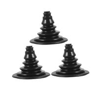 WOONEKY 3pcs Rubber Cable Boot for Steering Shift Firewall Boot Protector Sleeve for Boat Yacht Motor Wire Harness Weather-resistant Rigging Accessories
