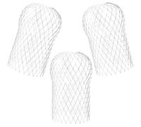 WOONEKY 3pcs Stainless Steel Expandable Roof Gutter Guards Retractable Leaf Strainers for Roofs Balconies and Gardens Debris Blocker with Hollow Design to Prevent Clogging