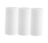 WOONEKY 3pcs Twist Up Refillable Containers White Vials for Homemade Deodorants Lip Balm Durable Travel Friendly Easy Control Multipurpose Design
