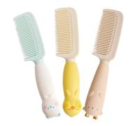 WOONEKY 3pcs Wide Tooth Detangler Comb for Women Durable Animal Design Hair Brush for All Hair Types for Home Go Styling