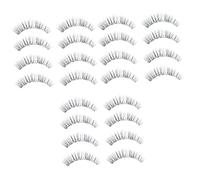WOONEKY 3sets Lashes Natural False Eyelashes Long and Wide Handmade for Photo Shoot 4pair*3