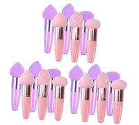 WOONEKY 3sets Portable Makeup Pens Women Makeup Sponges Brush Set 3 Diverse Shapes Latex Puff for Face Powder Blusher Dish Supplies 6pcs*3