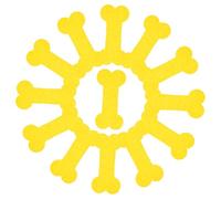 WOONEKY 4 Packs Yellow Bone Shaped Pet Memorial Paper for Ancestral Spirit Offering and Mourning Rituals Chinese Ritual Paper Tribute Supplies for Dog Remembrance Ceremony