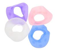 WOONEKY 4 Pairs Silicone Wrist Bands for Face Washing Reusable Adjustable Spa Washbands for Skin Care Elastic Comfortable Wrist Covers Prevent Liquid Splashing Multi Color for Women and