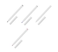 WOONEKY 4 Pcs Microblading Markers Eyebrow Positioning Pens in Black White Purple and Red for Tattoo Artists and Beauty Professionals for Precise Makeup Application