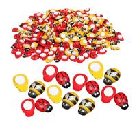 WOONEKY 400pcs Self Adhesive Mini Bee and Ladybug Embellishments for Crafts Durable Decorative Stickers for DIY Projects Scrapbooking and Micro Landscaping