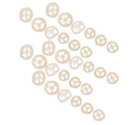 WOONEKY 40pcs Natural Loofah Slices Chew for Small Pets Soft Teeth Cleaning Molar Pads for Hamsters Rabbits Guinea Pigs and Rats Safe Additive Bunny Accessories for Healthy Mouth and