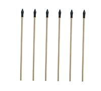 WOONEKY 43cm Rubber Head Throwing Arrows Wooden Pole Pot Game Props for Outdoor Fun and Hunting Activities Set of 6 Traditional Arrow Toys