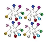 WOONEKY 45pcs Small Pet Bells Set for Dog Cat Collars Lightweight Jingle Pendant Charms for DIY Necklace Crafting Fit for Various Breeds Vintage Style Keychain Bells