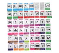 WOONEKY 48 Pcs Magnetic Phonetic Symbol Cards Engaging Cognitive Learning for Design for Early Childhood Education Kindergarten Activities Portable