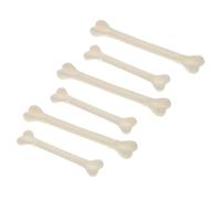 WOONEKY 48pcs Halloween Party Plastic Bones White Artificial Fake Bones for Haunted House Decor Prank Props and DIY Crafts Glow the Dark Skeleton Decorations for Spooky Festive Ambiance