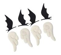WOONEKY 4pair Decorative Hairpins Angel Devil Wing Hair Clips for Parties Unique Cosplay Accessories for Halloween and Themed Events