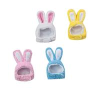 WOONEKY 4pcs Adorable Pet Hat Cat Rabbit Ears Rabbit Ears Cat Beanie No Hurt Easy Wear for Pet Birthday Photos