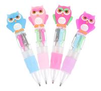 WOONEKY 4Pcs Animal Shaped Diamond Drawing Pens for Adults Ergonomic Plastic Point Drill Tools in Blue Purple Pink Rose Red Efficient DIY Embroidery Diamond Art Accessories