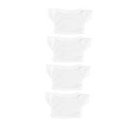 WOONEKY 4pcs Bear Doll T Shirts for Stuffed Animals Cute and Dress Up Clothes Easy to Wear Outfit for Plush Bears Adorable DIY Doll Accessories Fine Craftsmanship for Enhanced Imagination