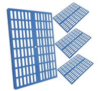 WOONEKY 4Pcs Bunny Cage Foot Mats Durable Plastic Pads for Small Animal Floors Easy to Clean Install for Rabbits Guinea Pigs and More